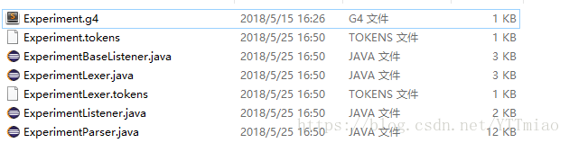 生成的java文件