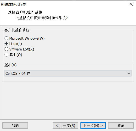 选择操作系统和版本
