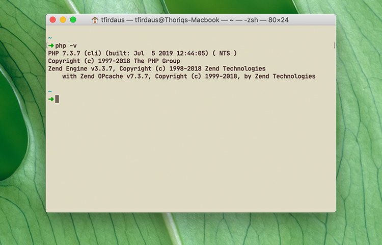 php版本macos