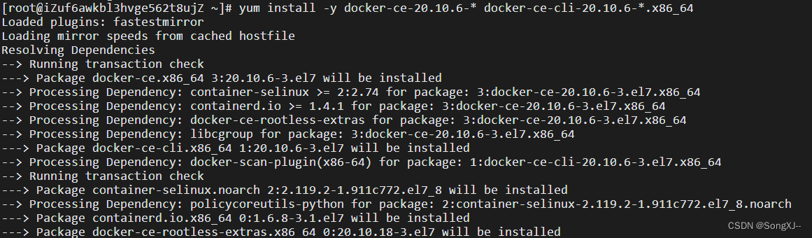 安装指定版本docker