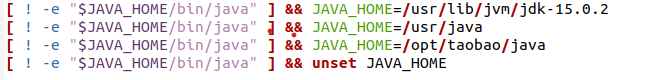 将第一JAVA_HOME改为自己的jdk所在路径