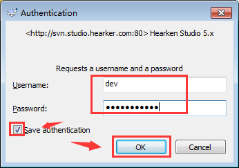 使用svn向指定文件夹下载数据
