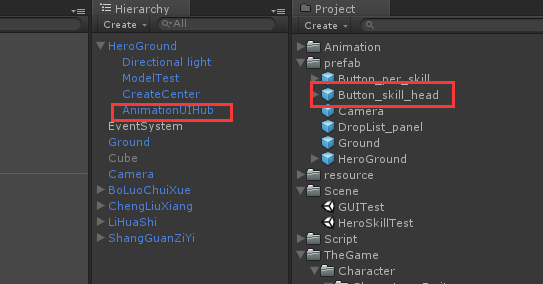 拖入Project视图,创建预制,可以把场景里面的界面删除
