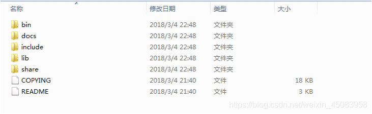 解压之后的目录结构