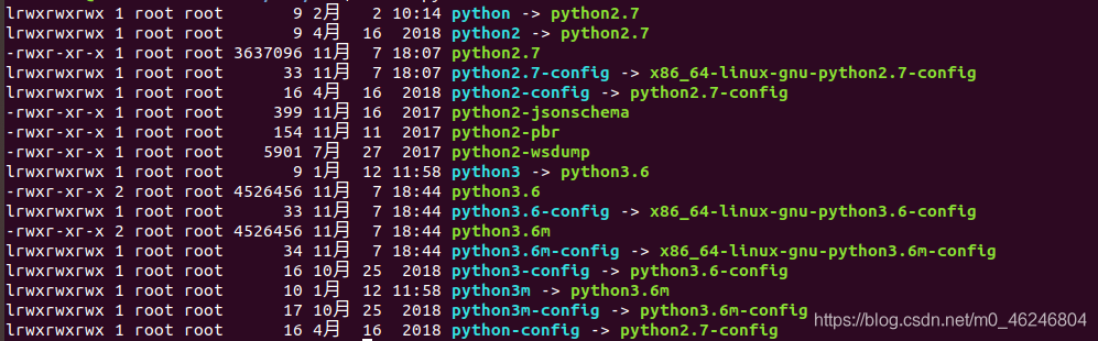 查看系统已存在的Python版本