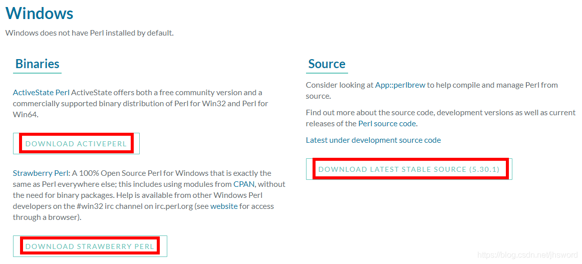 ActiveState Per 和Strawberry Perl 