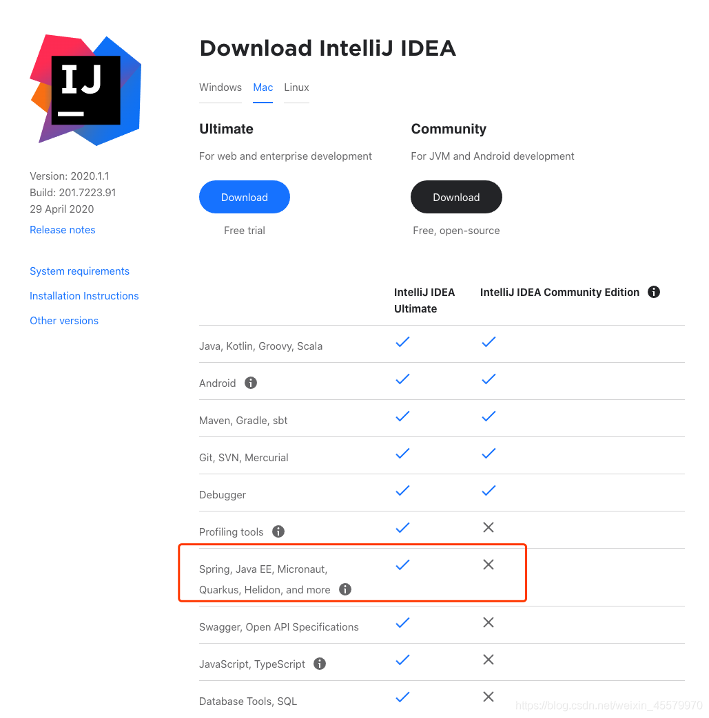 IDEA官网介绍