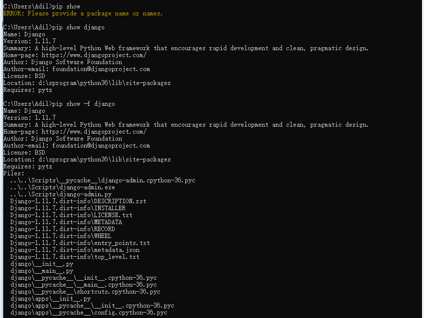 python常用命令大全-Python pip 常用命令汇总 – 源码巴士