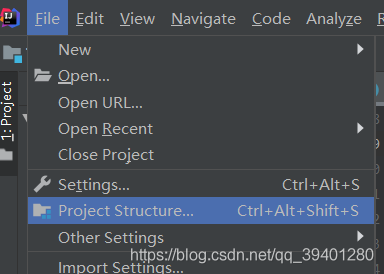 打开Project Structure