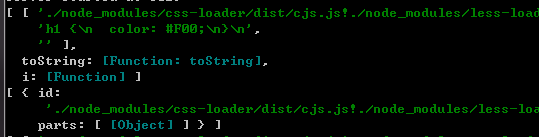 css-loader 3.x 输出的数据是数组
