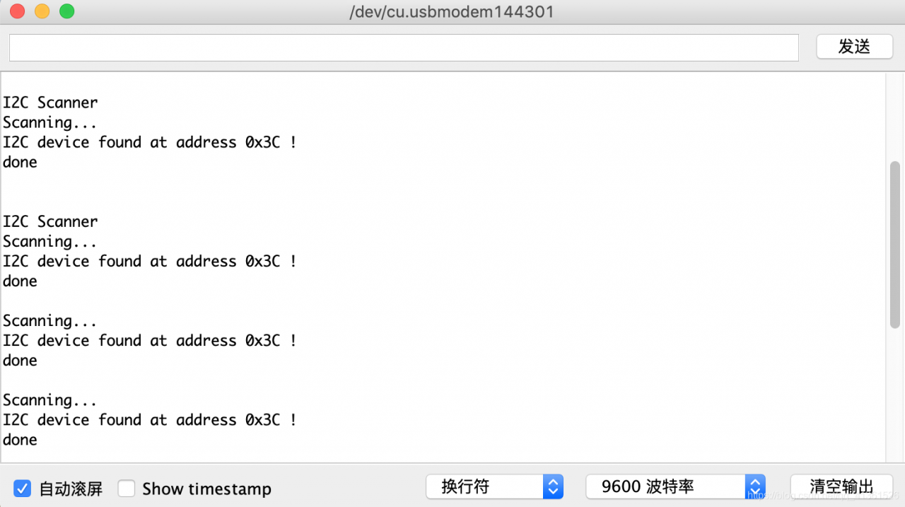 手中这块屏幕地址为0x3C