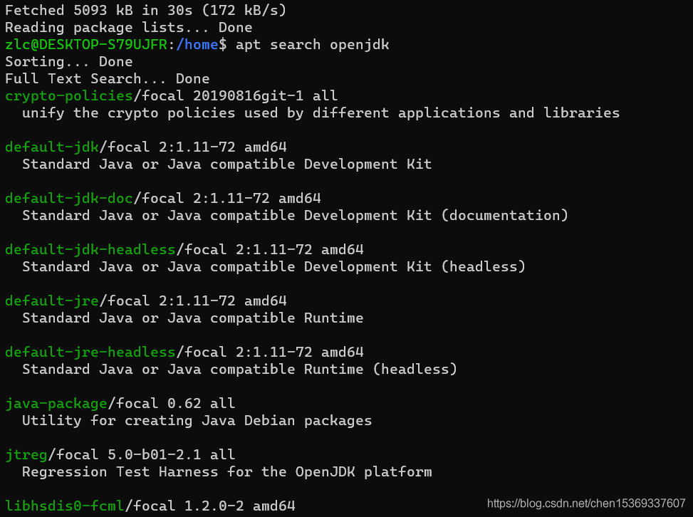 搜索openjdk