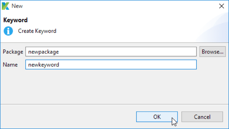 新关键字对话框