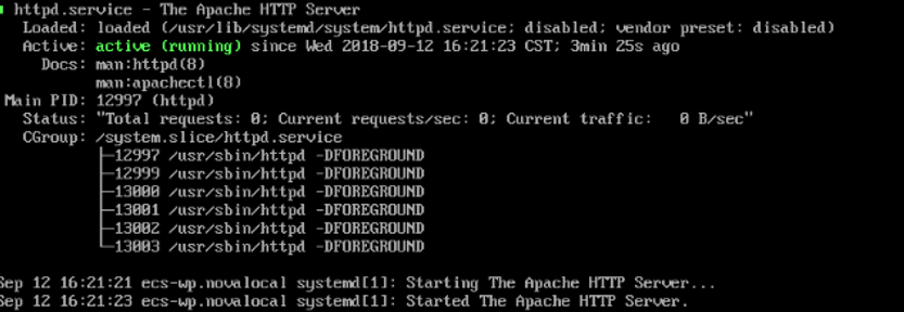 查看httpd service状态