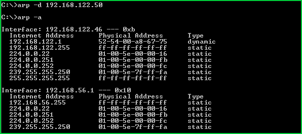 Remove ARP Entry