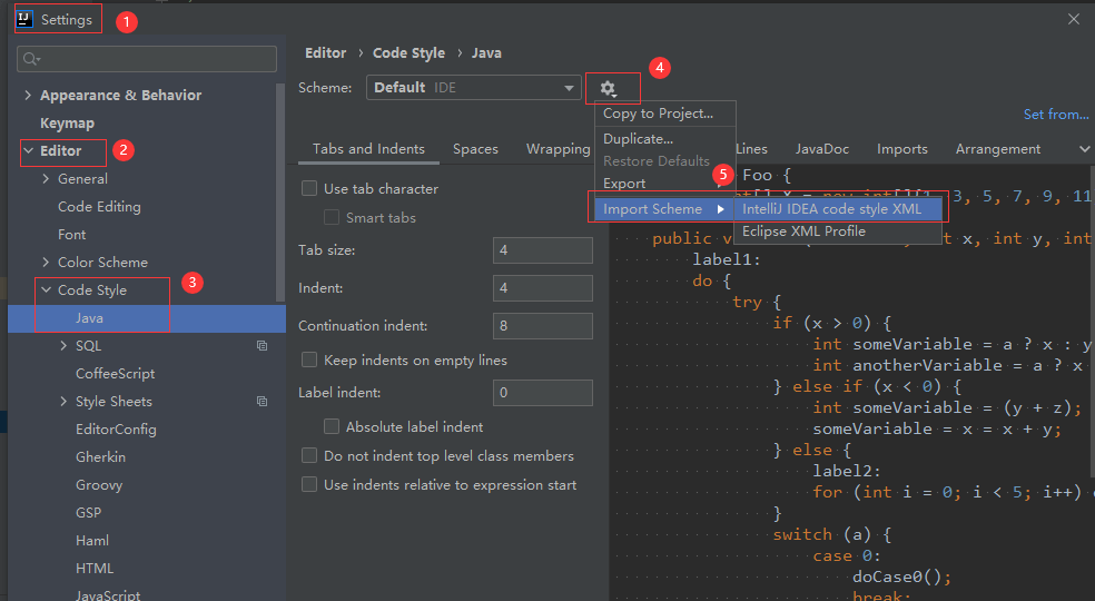 如何将IntelliJ IDEA的代码格式设置为公司要求的Code Style