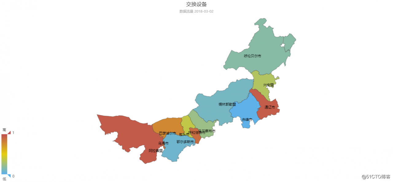 EChart 展现内蒙古地图数据