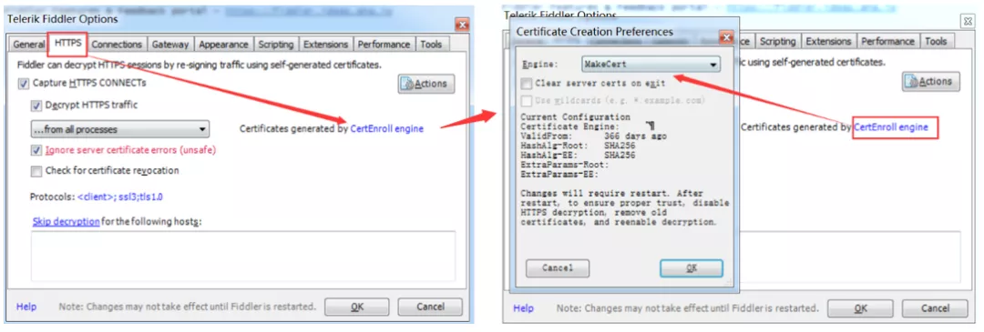 Fiddler 抓取 https 请求大全