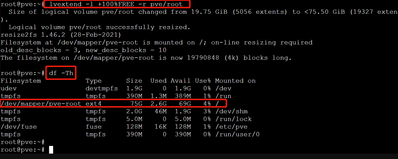 PVE删除Local lvm存储空间并合并到local中 源码巴士