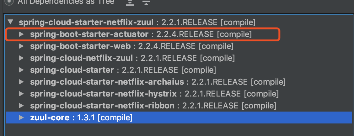 Spring Boot Actuator 相关依赖