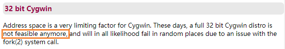 32位Cygwin