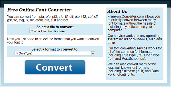 FreeFontConverter