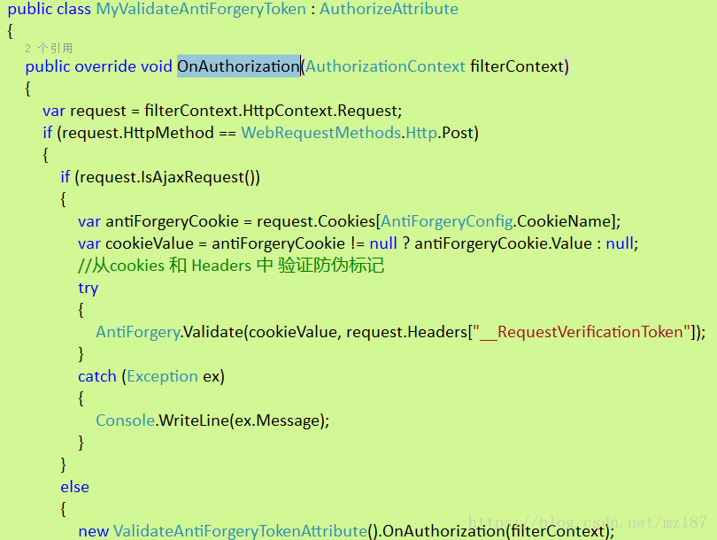 Mvc ajax antiforgerytoken csrf 
