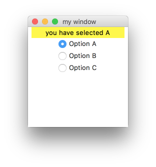 Radiobutton 选择按钮