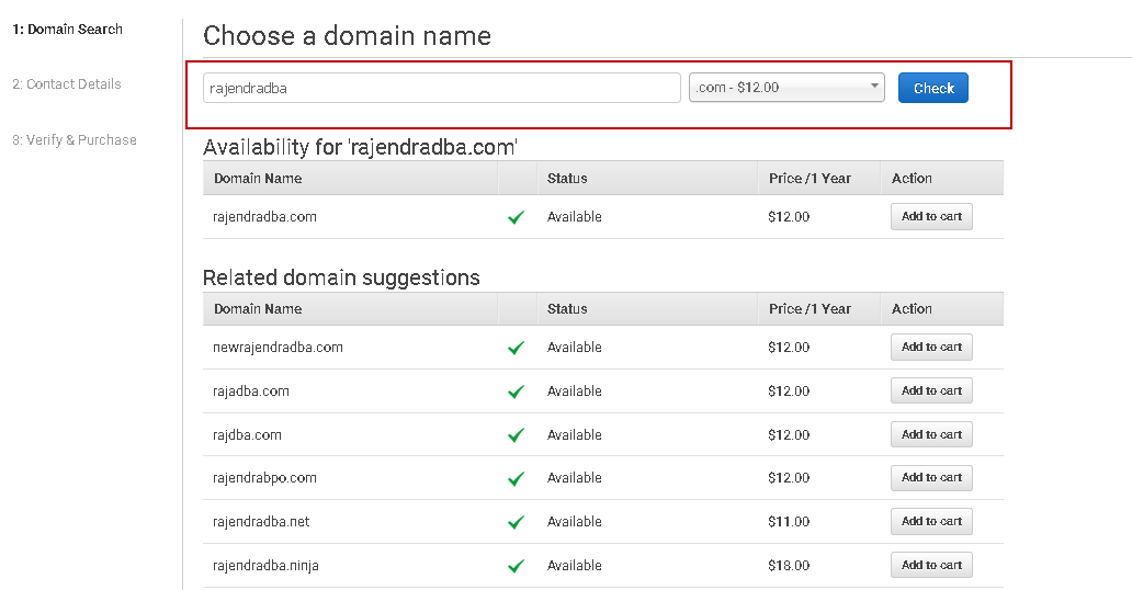 Register a domain