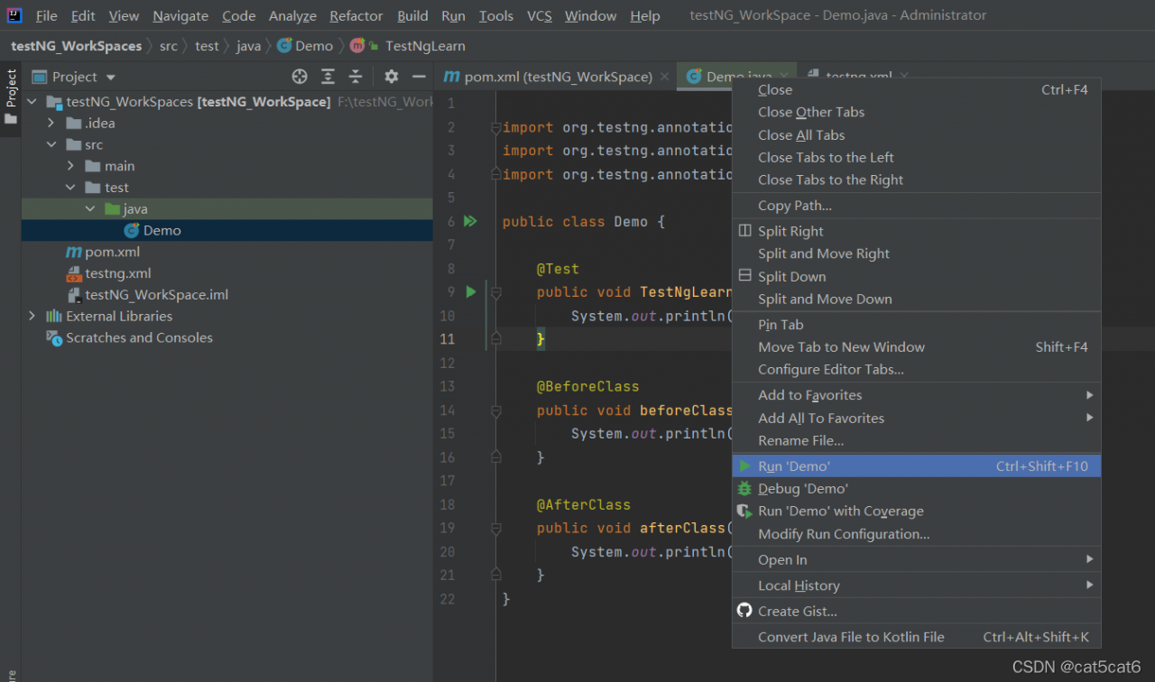 Idea testng maven 1 