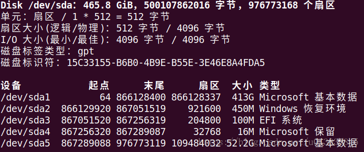 磁盘信息