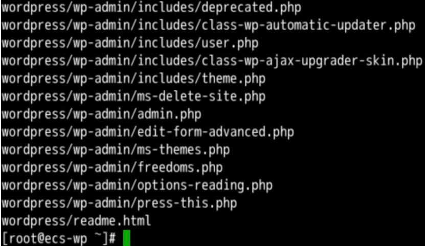 解压WordPress安装软件