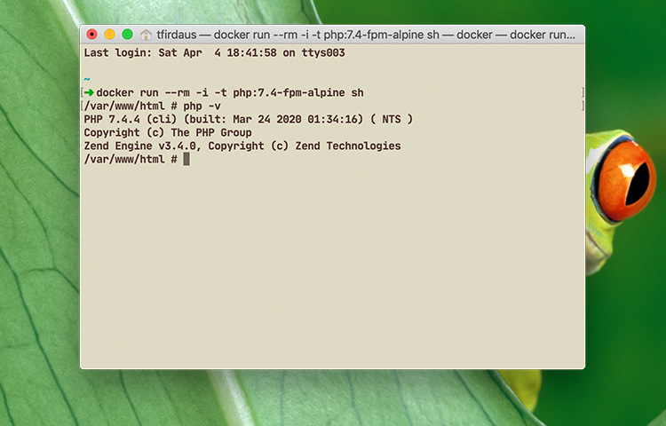 PHP的docker运行