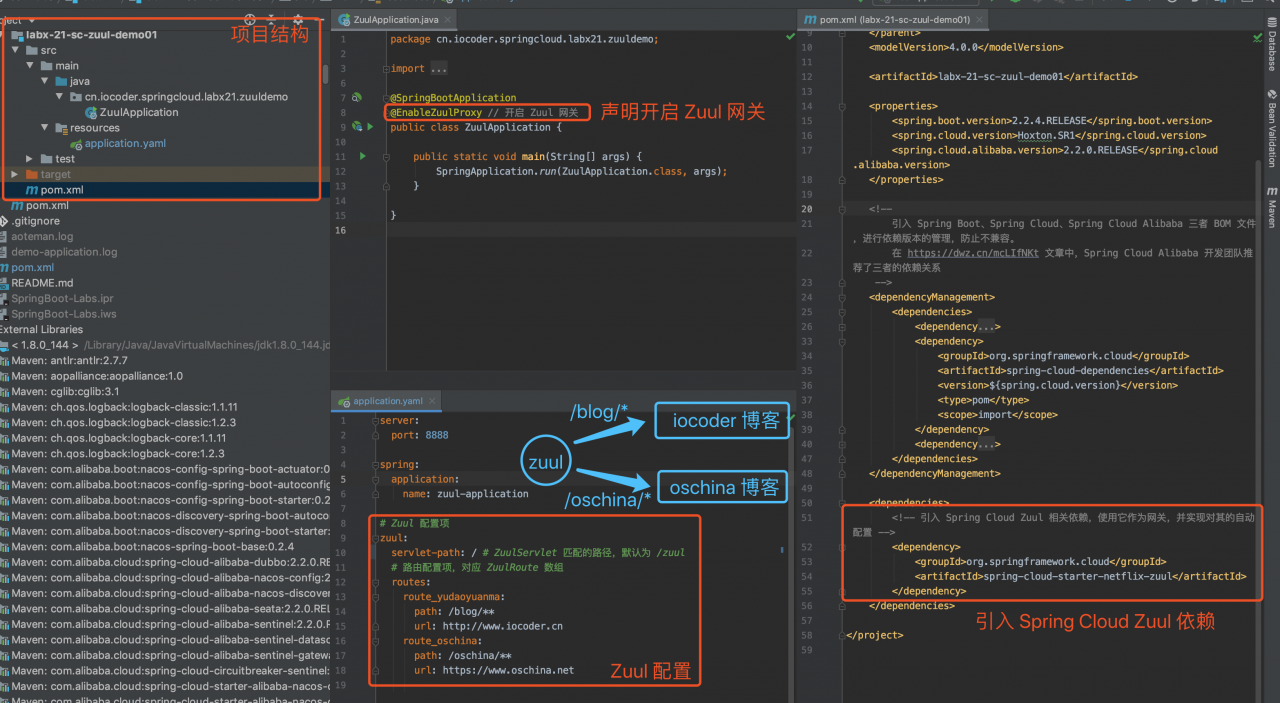 `labx-21-sc-zuul-demo01` 项目 