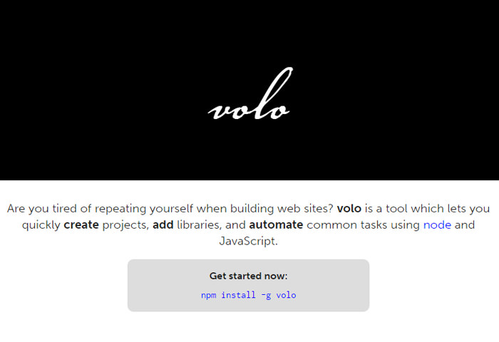volo js网站