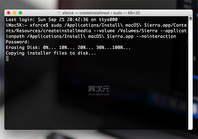 å¶ä½ macOS USB å¯å¨ç